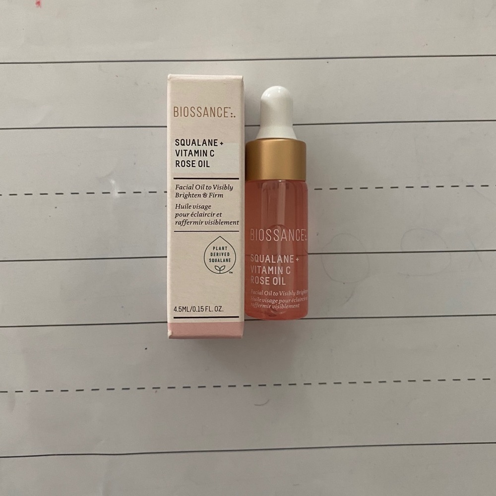 3/$35 Biossance Squalane + Vitamin C Rose oil